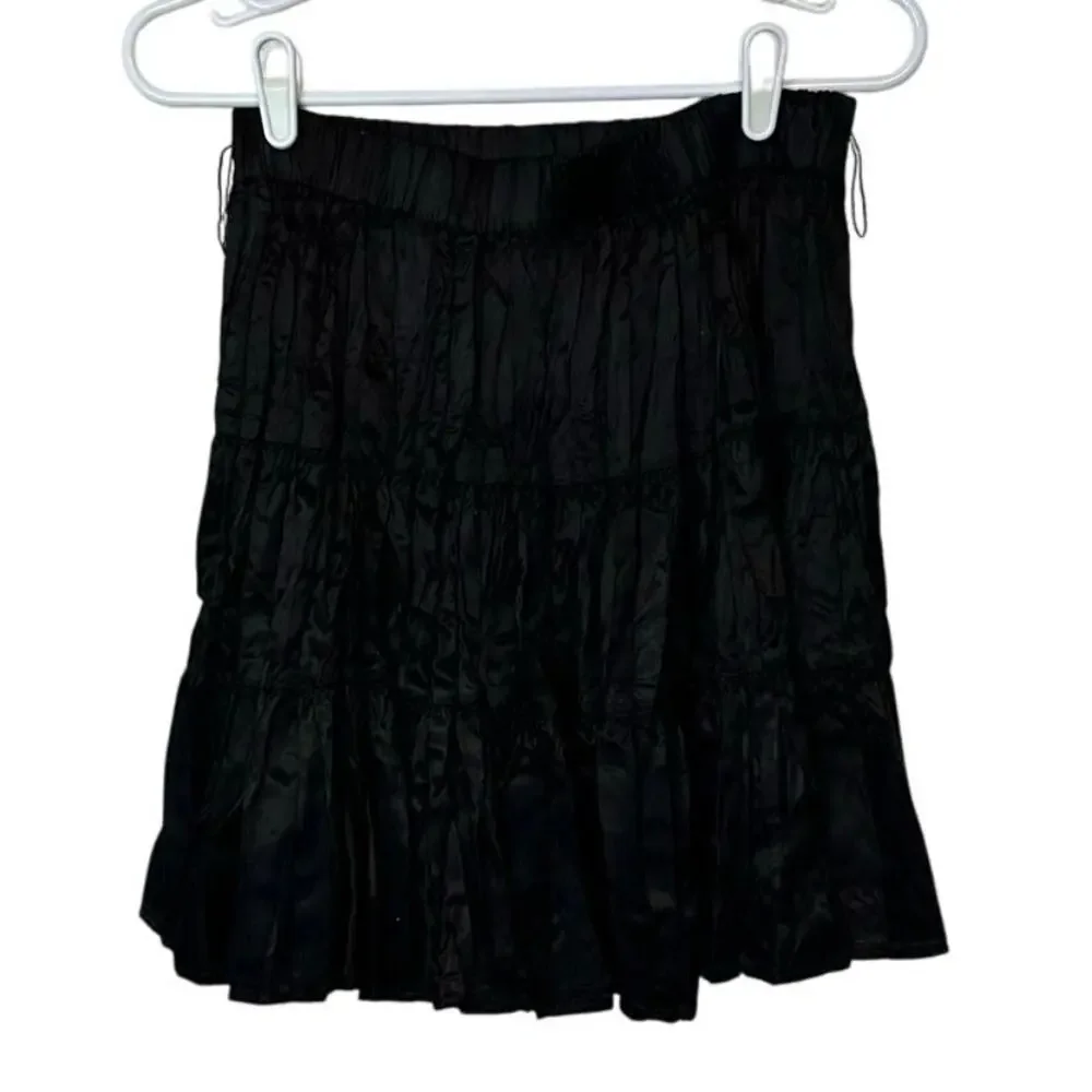 Frederick's of Hollywood Classic Ruffle Mini Skirt Size L Y2K Whimsigoth Emo‎